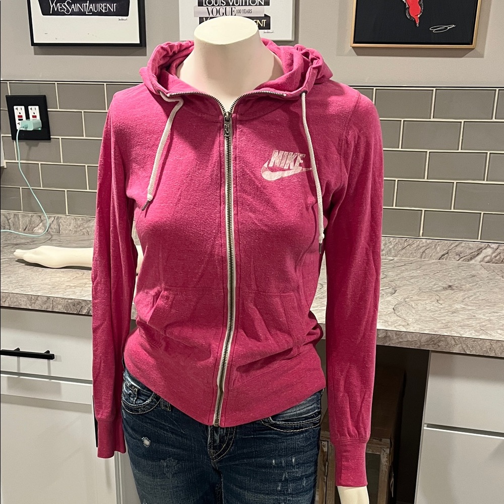 Nike Women's Fuchsia Zip-Up Hoodie
